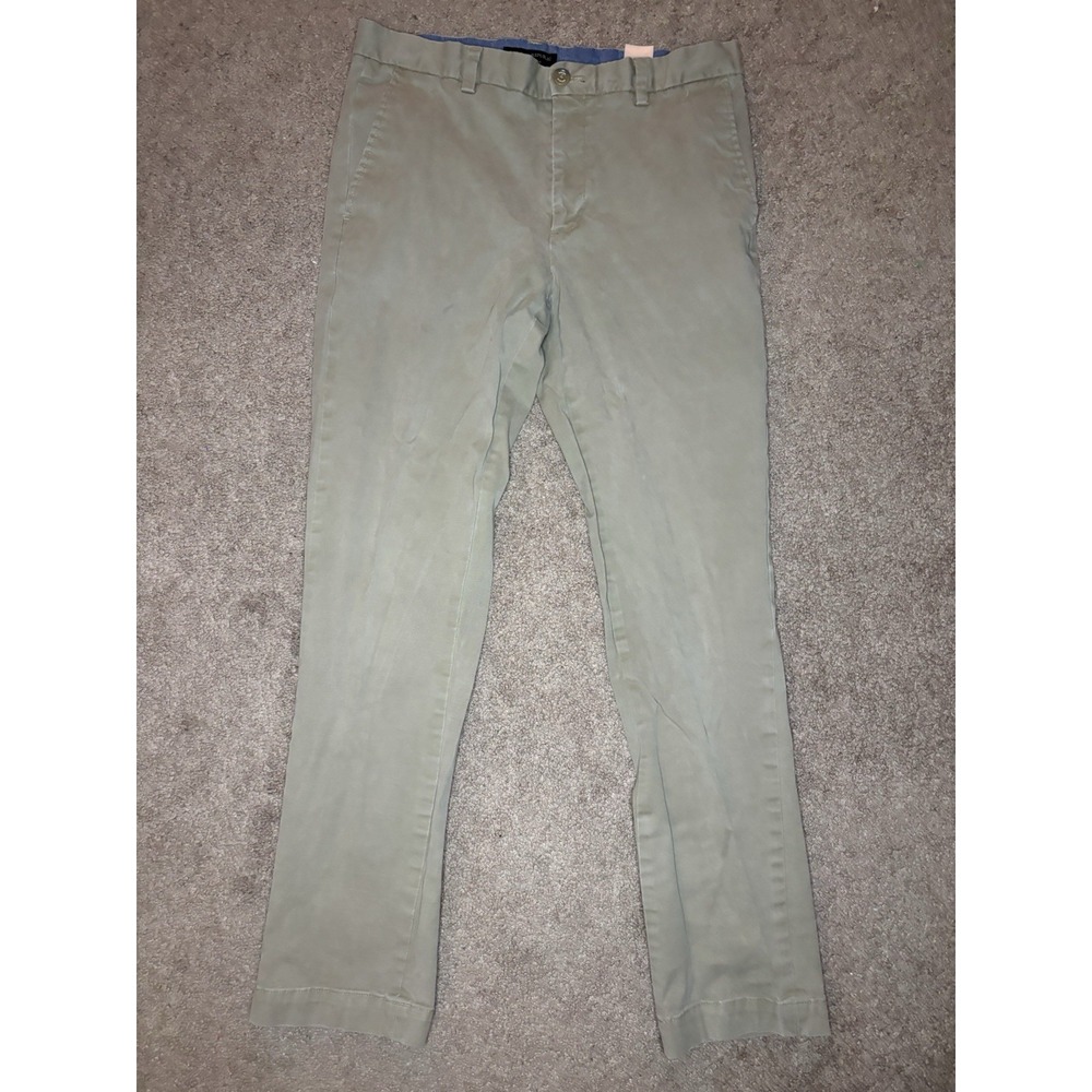 Banana Republic Men's Aiden Chino Pants Khaki 32x30 Flat Front Straight Leg